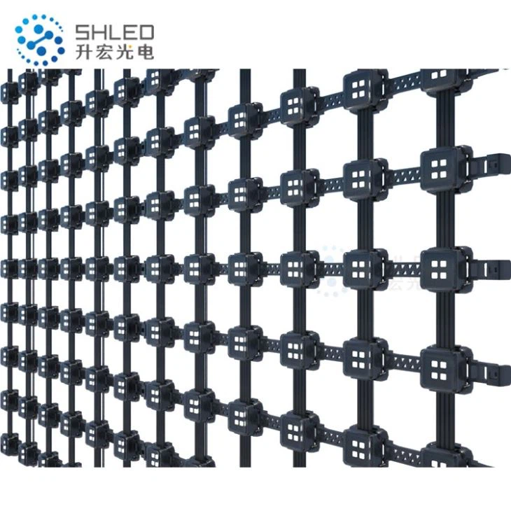 Transparent Display Screen 3D Led Mesh Curtain